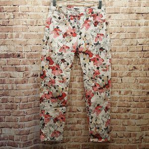 NYDJ Jeans Floral Lift-Tuck Ankle Size 2